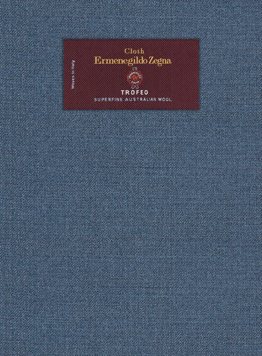 Lanificio Zegna Trofeo Prussian Blue Wool Suit
