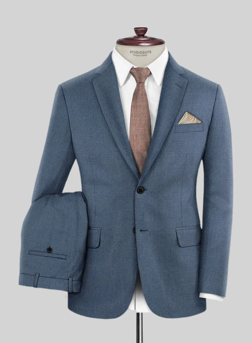Lanificio Zegna Trofeo Prussian Blue Wool Suit