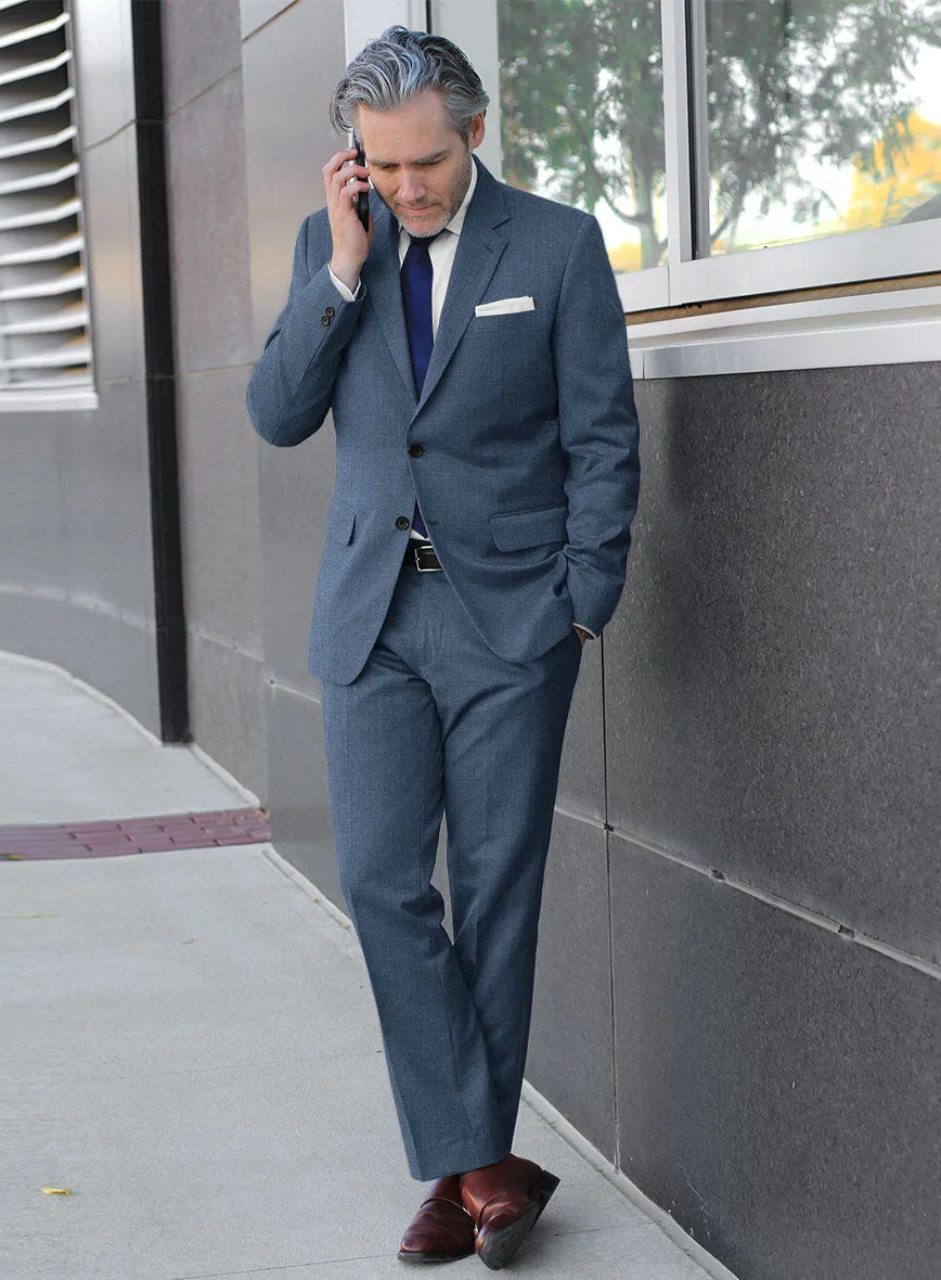 Lanificio Zegna Trofeo Prussian Blue Wool Suit