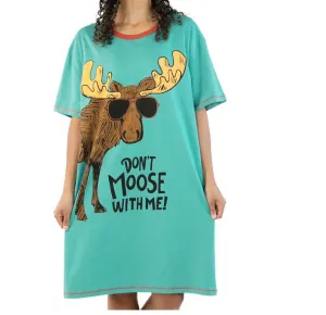 Lazy One Women's Nightshirt | Don't Moose With Me