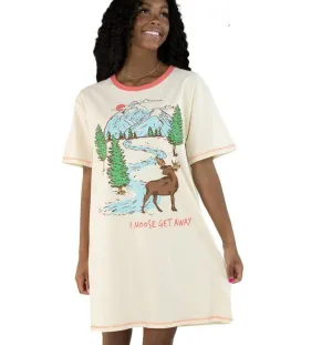 Lazy One Women's Nightshirt | I Moose Get Away