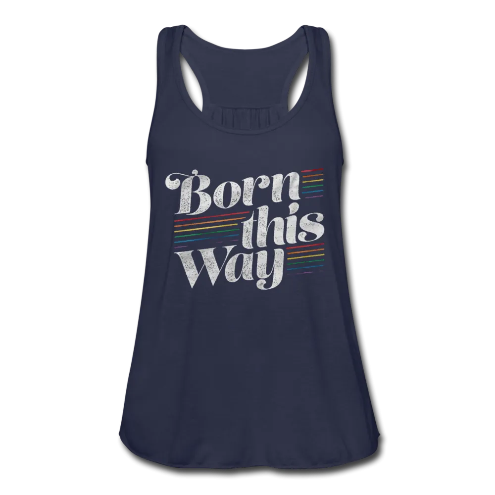 LGBTQ Born This Way Women's Flowy Tank Tops