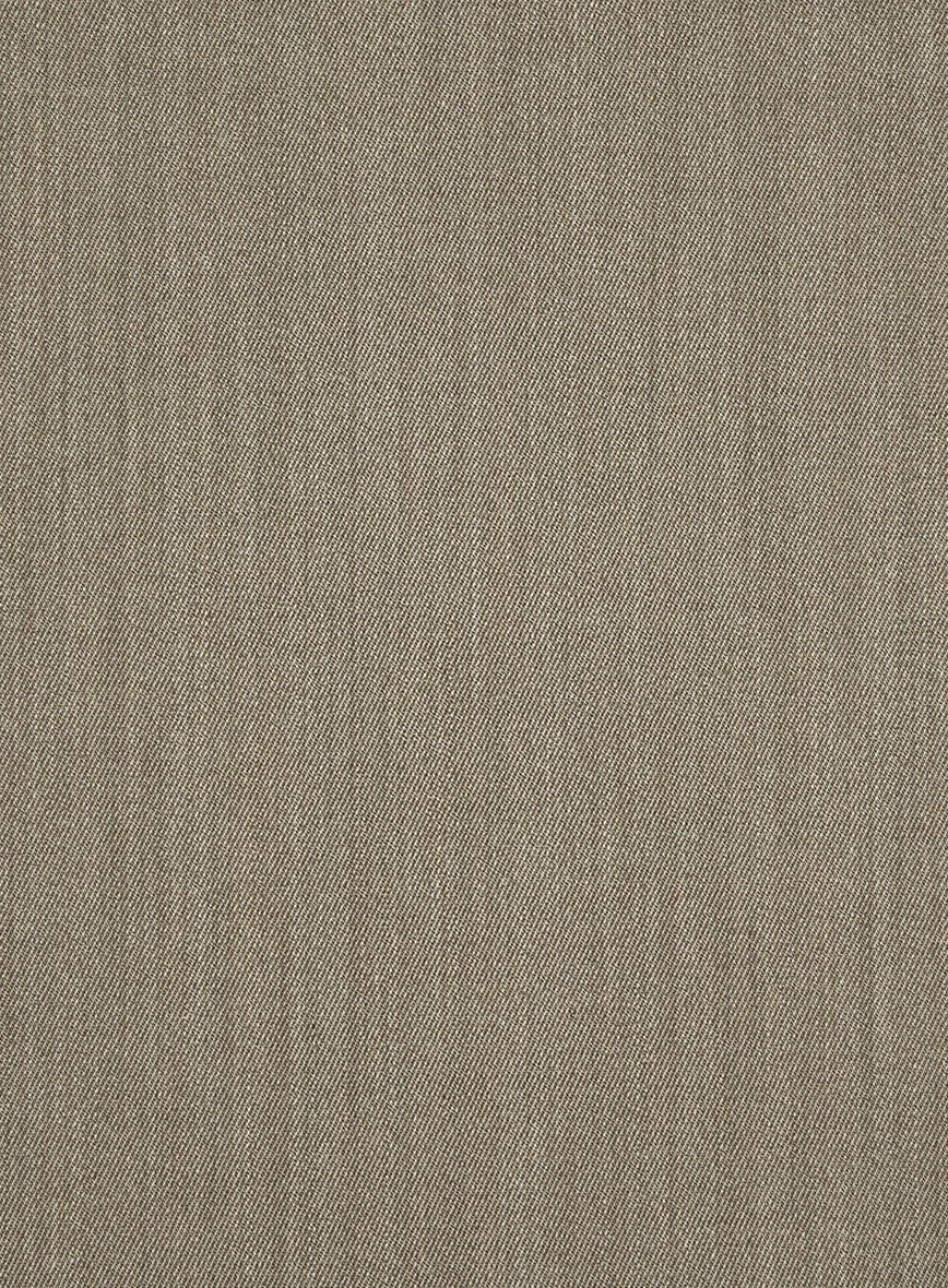 Marco Stretch Dark Beige Wool Pants