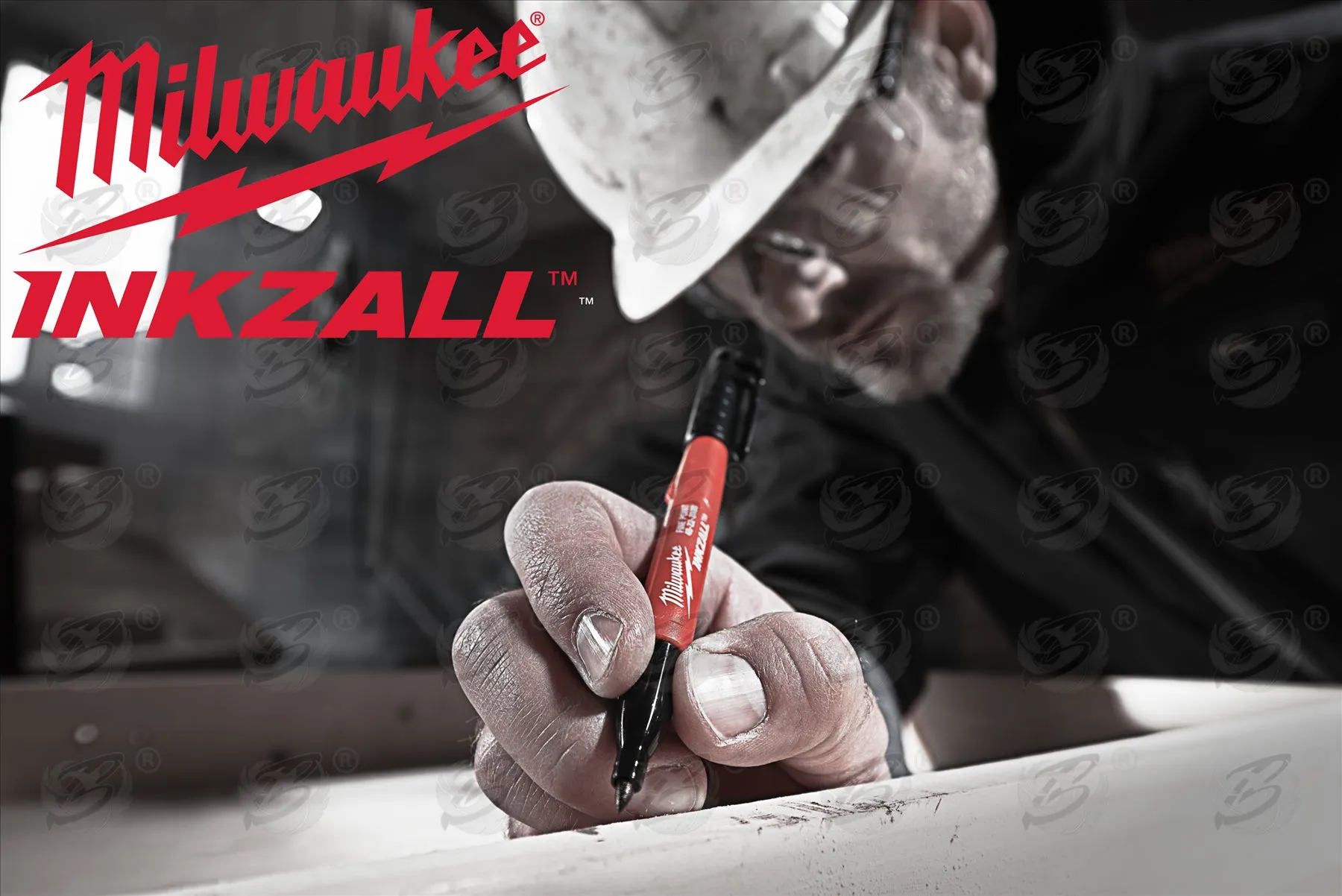 MILWAUKEE INKZALL 1mm ALL SURFACE MARKER PEN ( x10 )