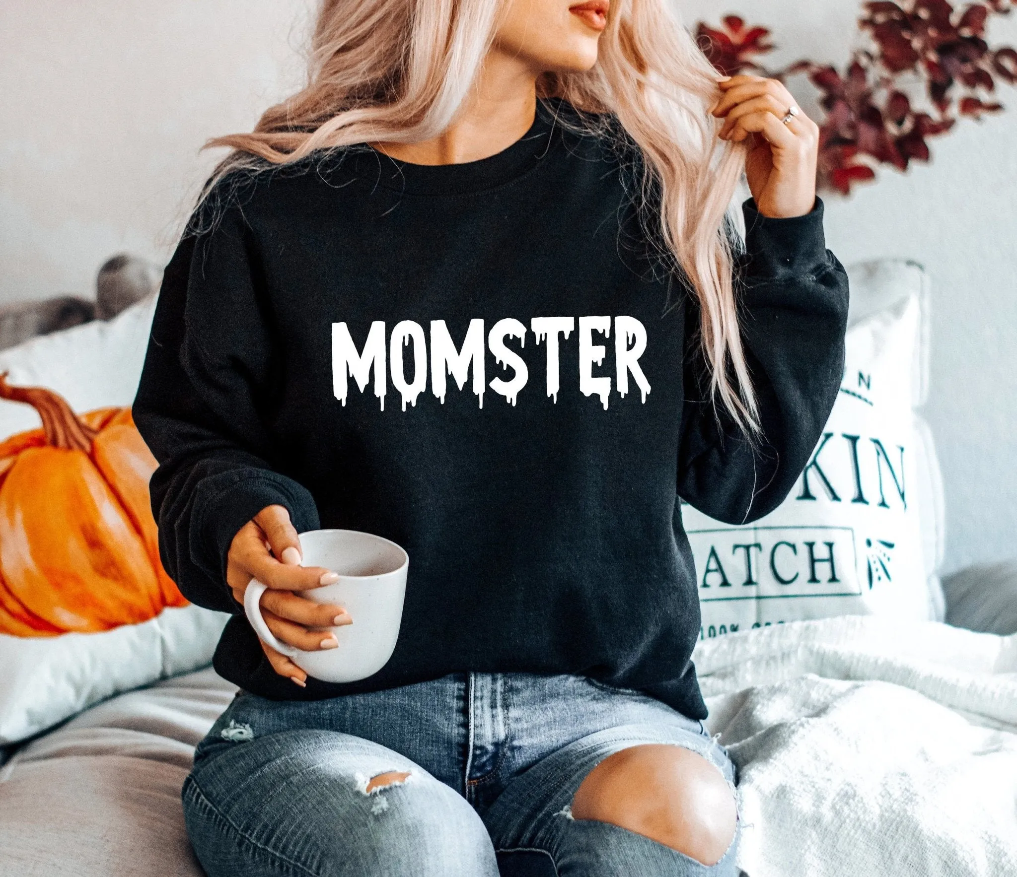 Momster Little Monster Matching Mommy and Me Halloween Shirts