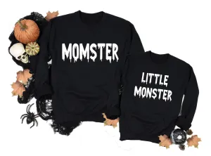 Momster Little Monster Matching Mommy and Me Halloween Shirts