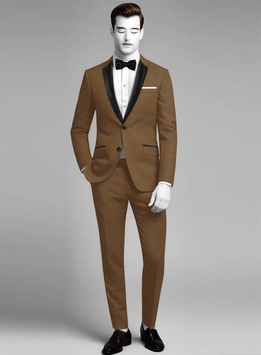 Napolean Rust Wool Tuxedo Suit