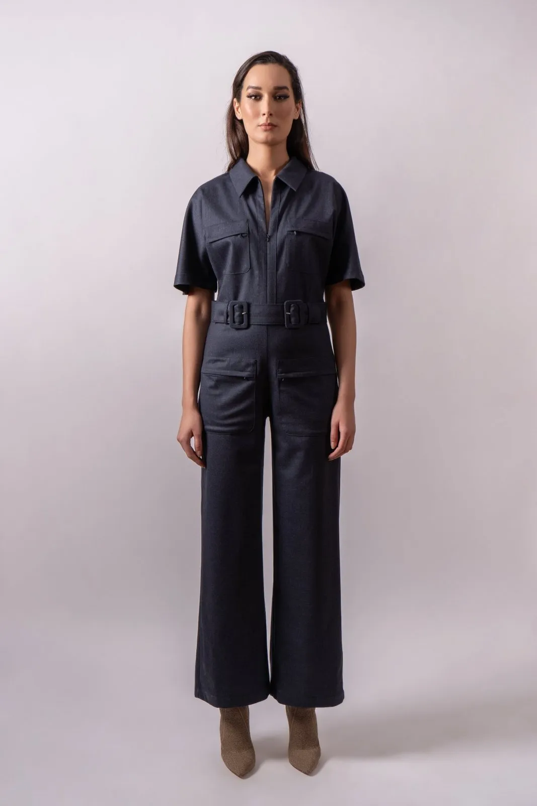 Nocturne Tailored Wool Jumpsuit