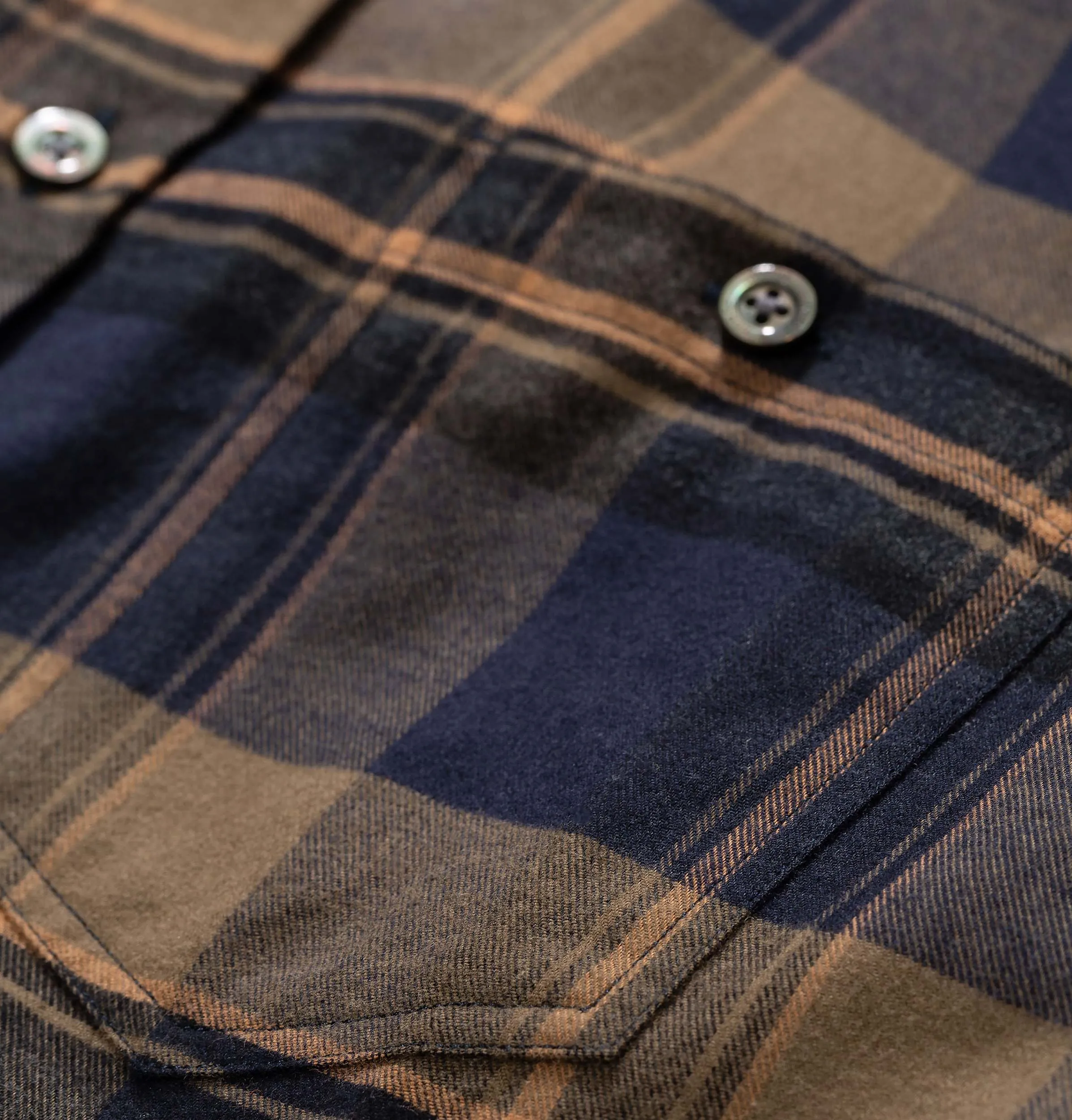 Norse Projects Anton Brushed Flannel Check Shirt – Ivy Green