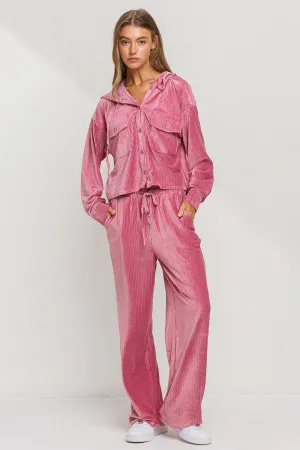 "Galentine's Day" Pink Cozy Corduroy Matching Set