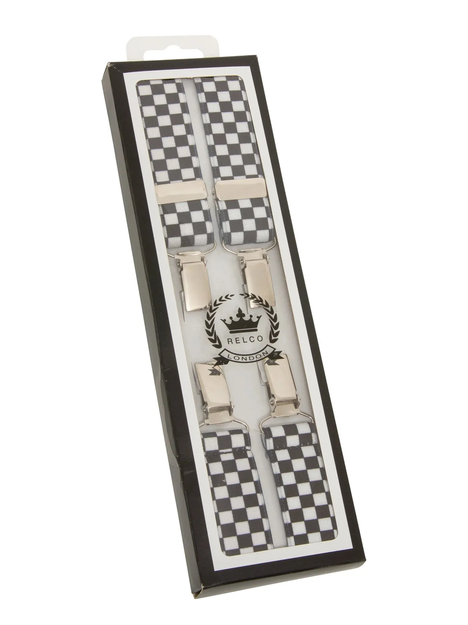 Relco Braces Two Tone Black/White - 1072