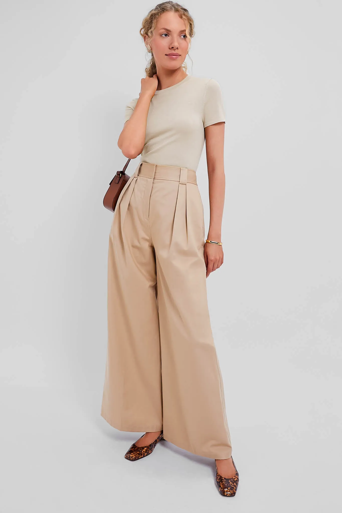 Sandstone Cashmere Silk Blend Katie Tee