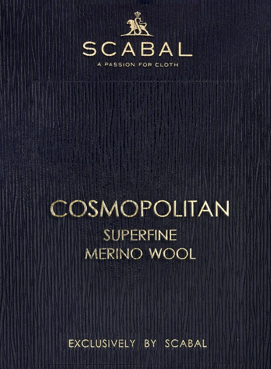 Scabal Cosmopolitan Black Wool Pants