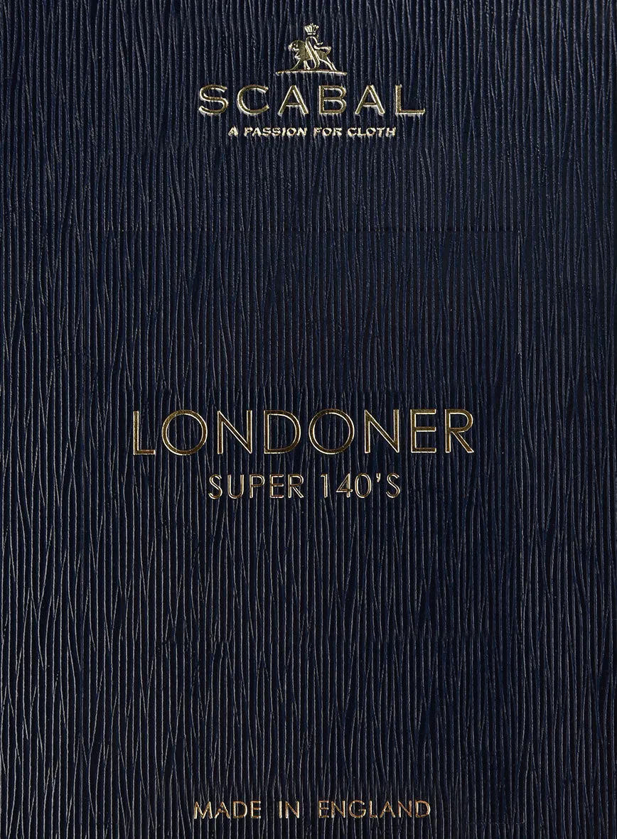 Scabal Londoner Dark Gray Wool Pants