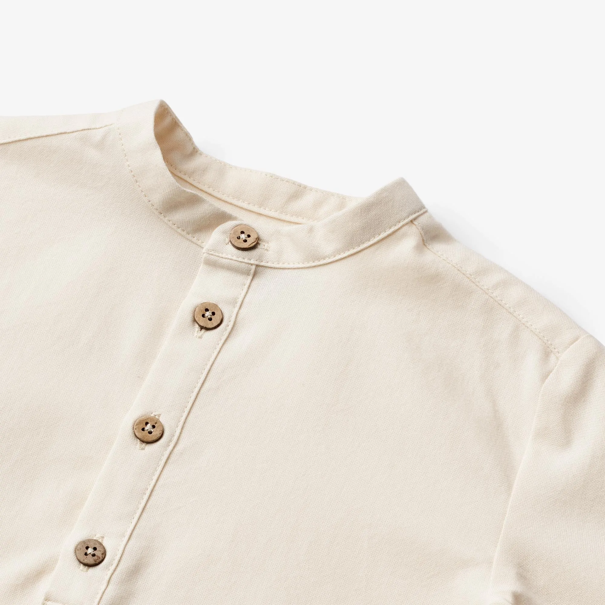 Shirt L/S Jonas - eggshell
