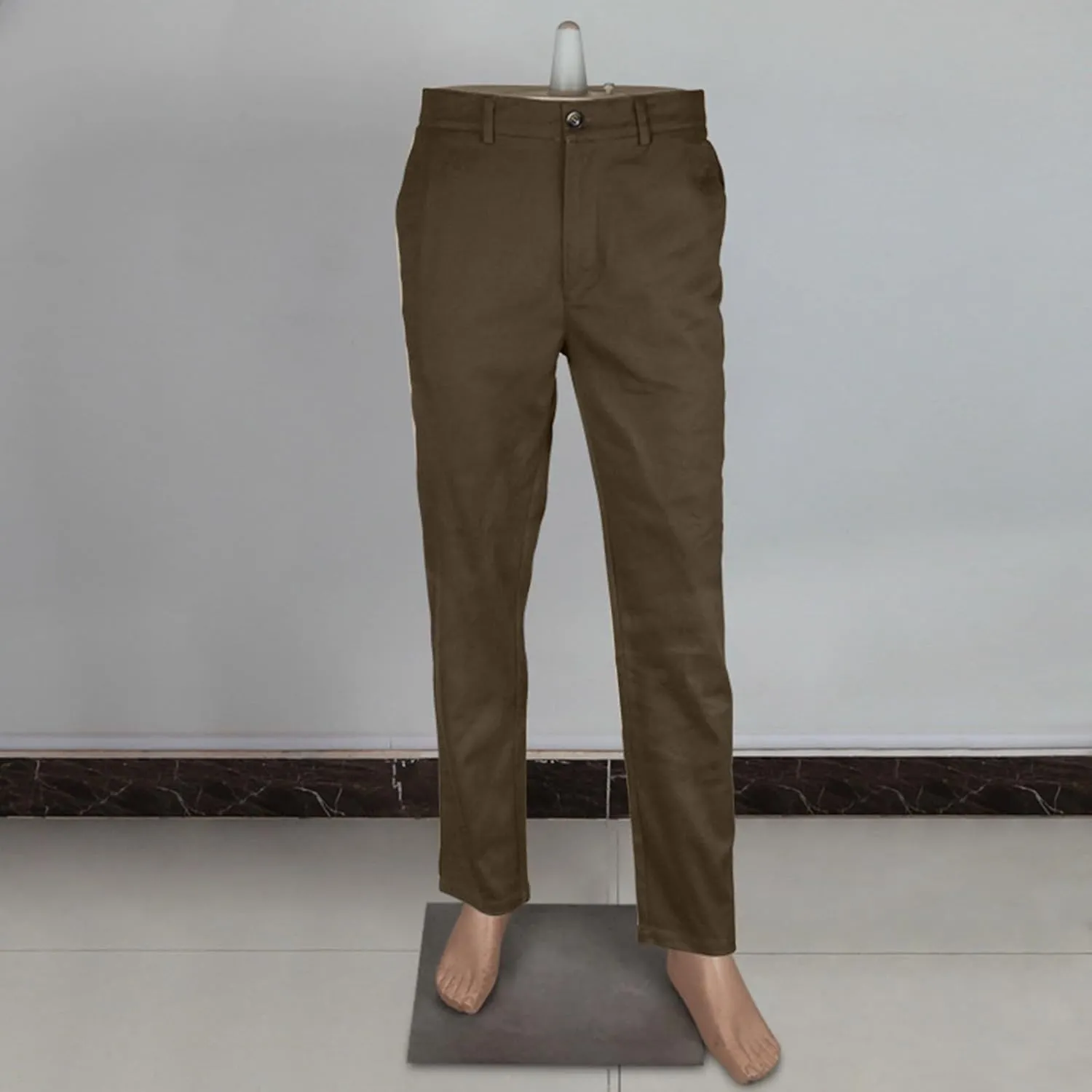 Sinzelimin Men's Suit Pants Fashion Solid Button Zipper Closure Slim Fit Comfy Business Casual Trouser Full Length Sweatpant