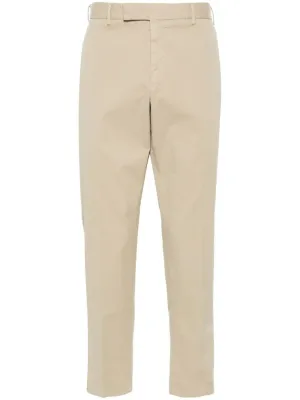 slim-cut chino trousers