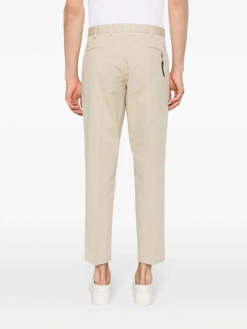 slim-cut chino trousers