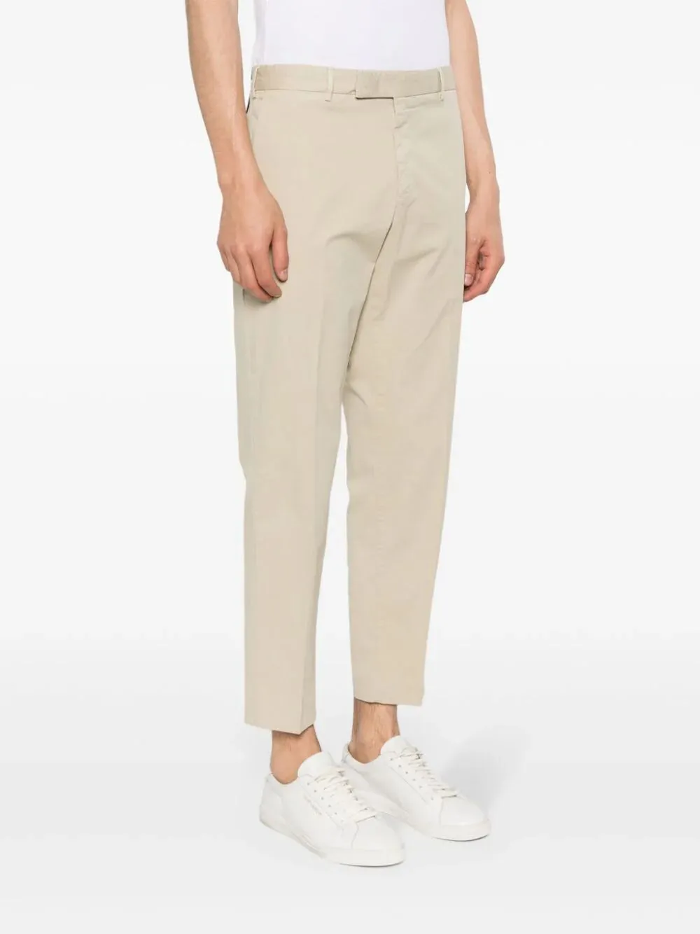slim-cut chino trousers