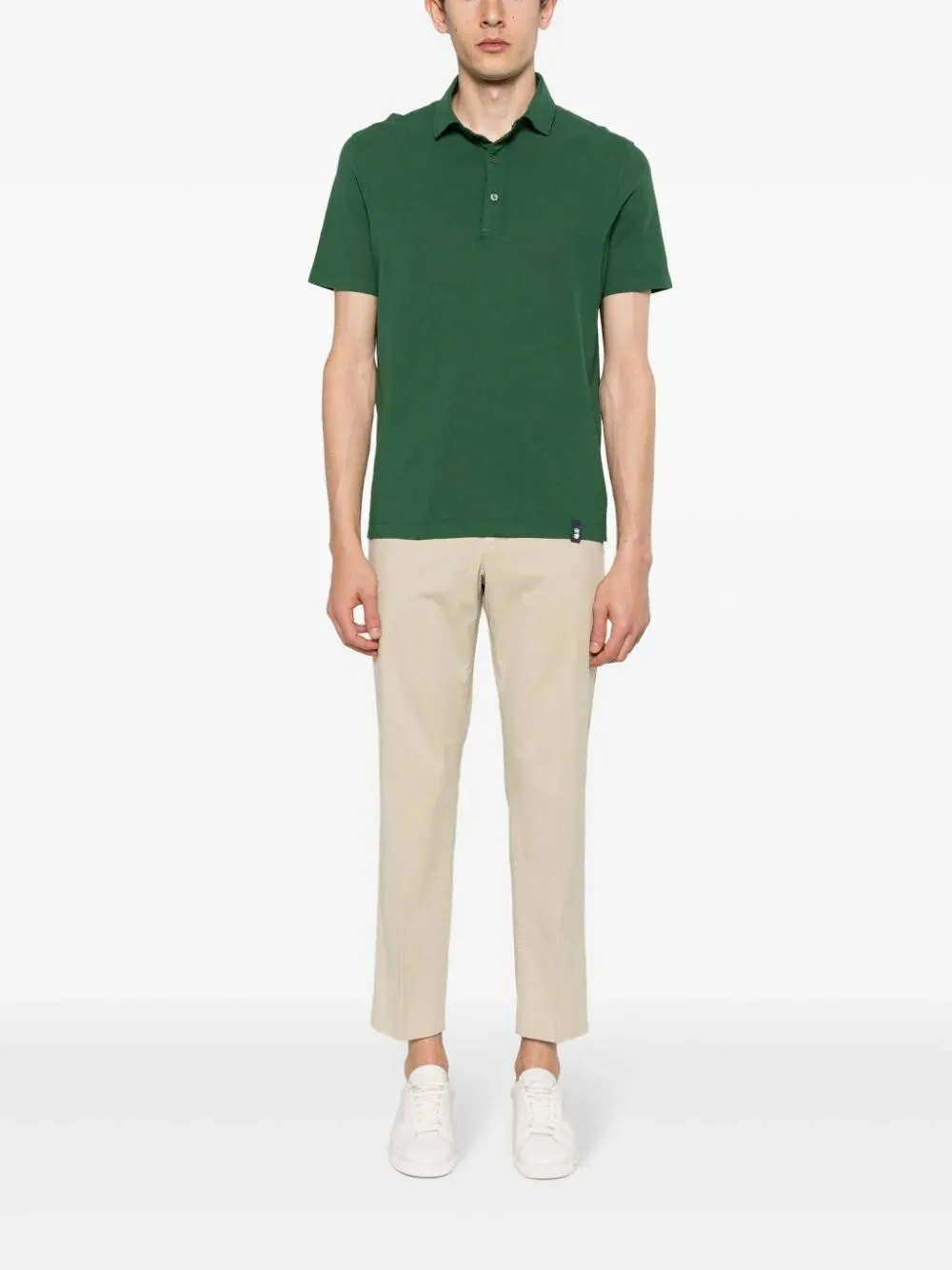 slim-cut chino trousers