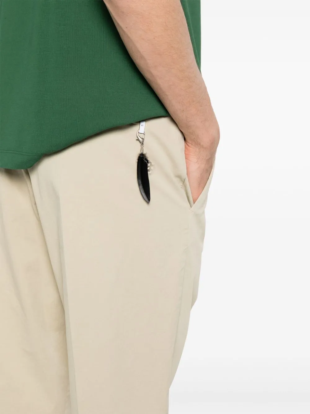 slim-cut chino trousers