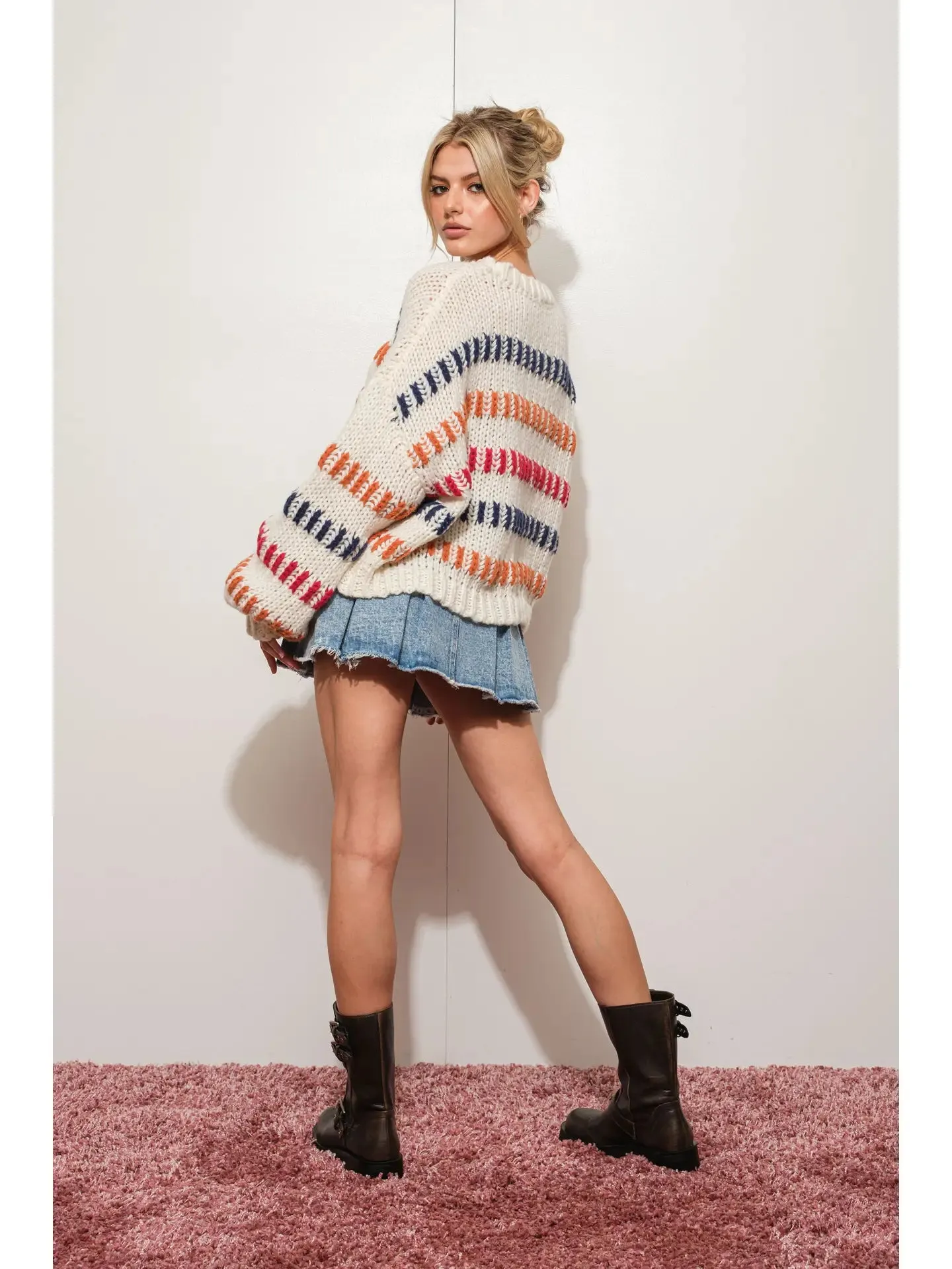 Sofie Stripped Knit Sweater