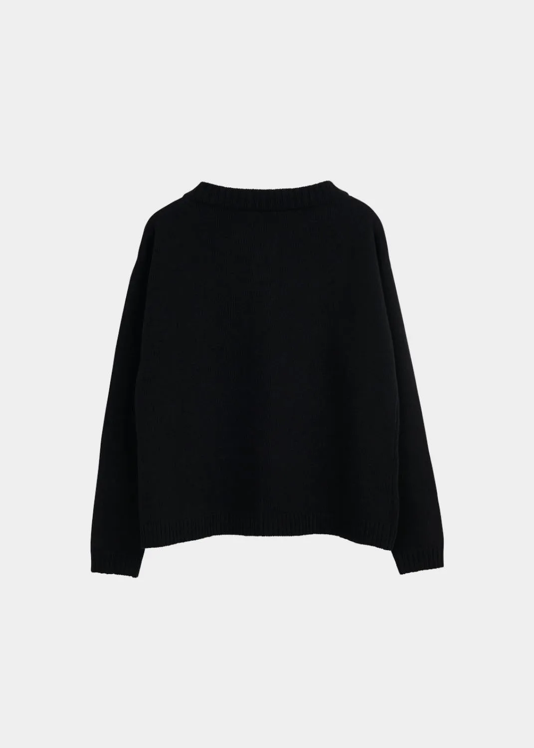 Soft Wool Cardigan Black
