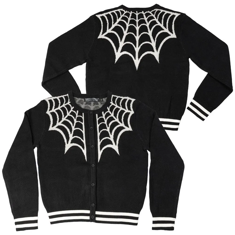 Spiderweb White Cardigan