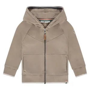 Stains&Stories - Boys - Sweat cardigan - Camel