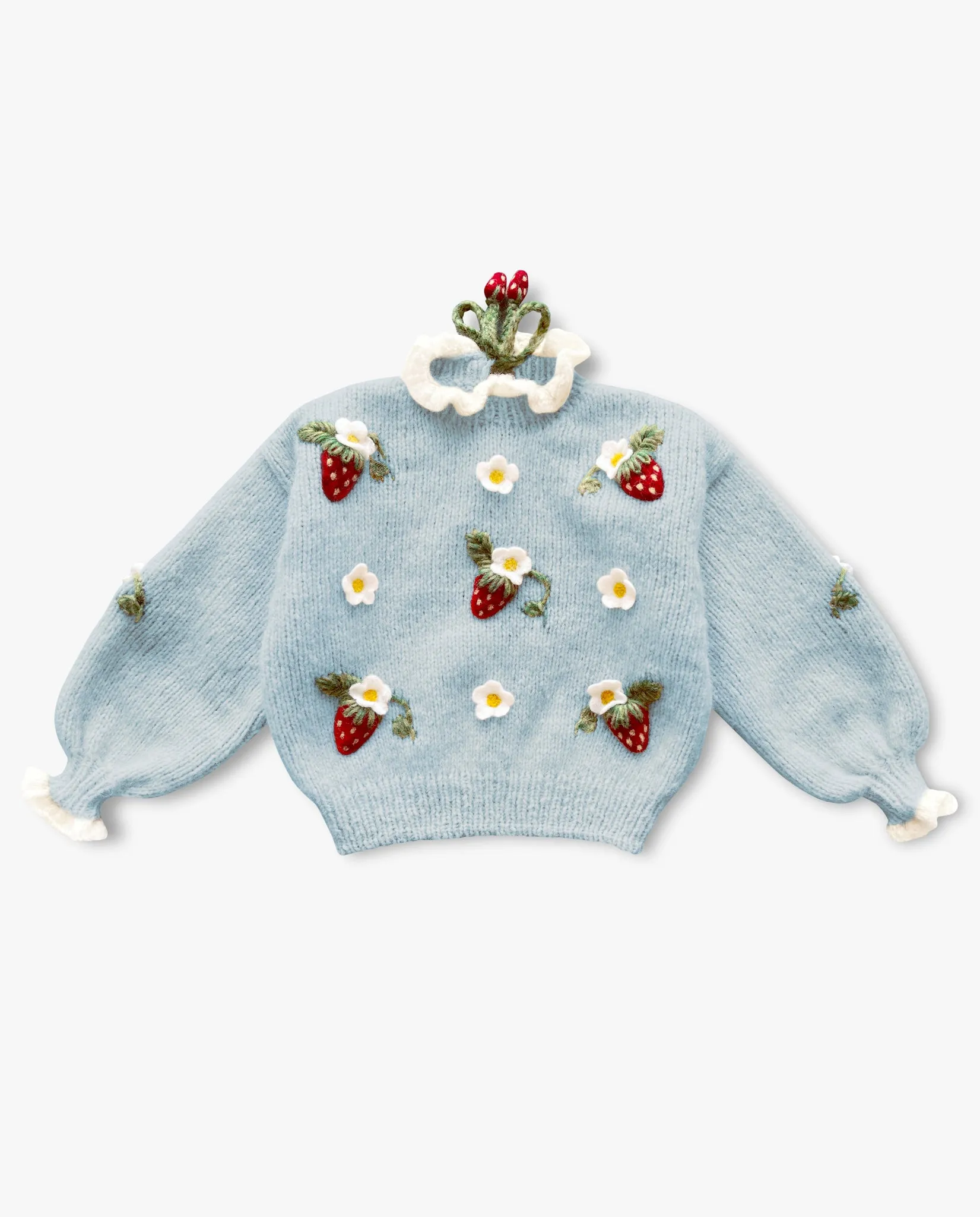 Strawberries Pullover | Blue
