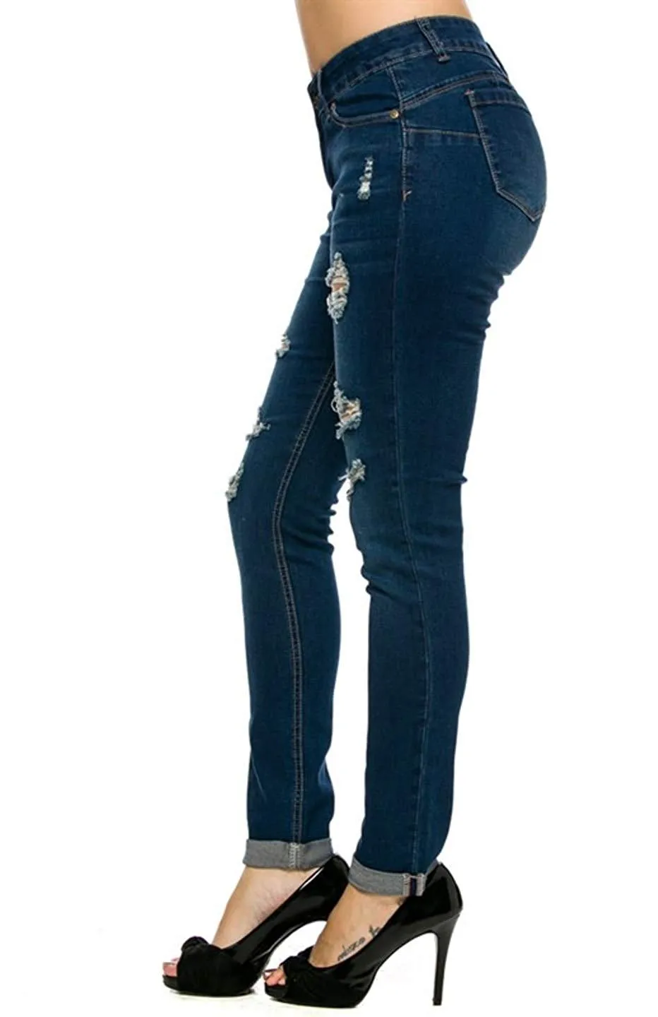 Stretchy Skinny Denim Jeans