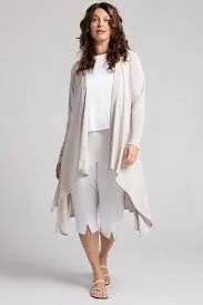 Sympli Flutter Duster Cardigan 25155-Cashew