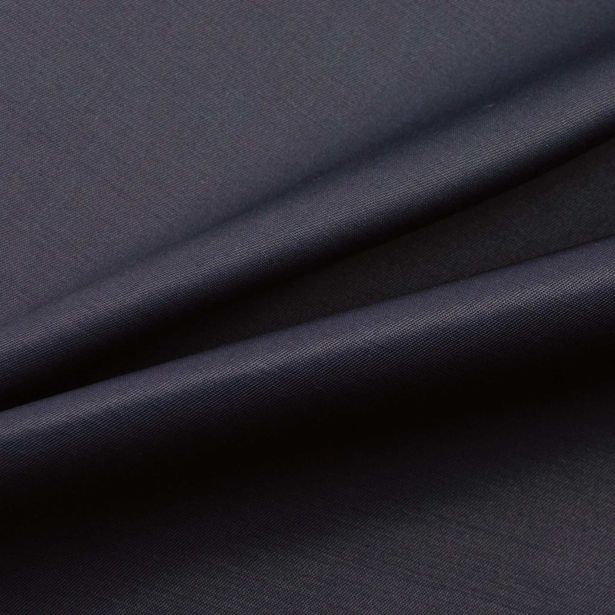 Taney Dark Blue Wool Gabardine - COUPON 60CM