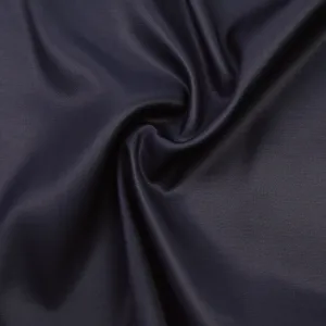 Taney Dark Blue Wool Gabardine - COUPON 60CM