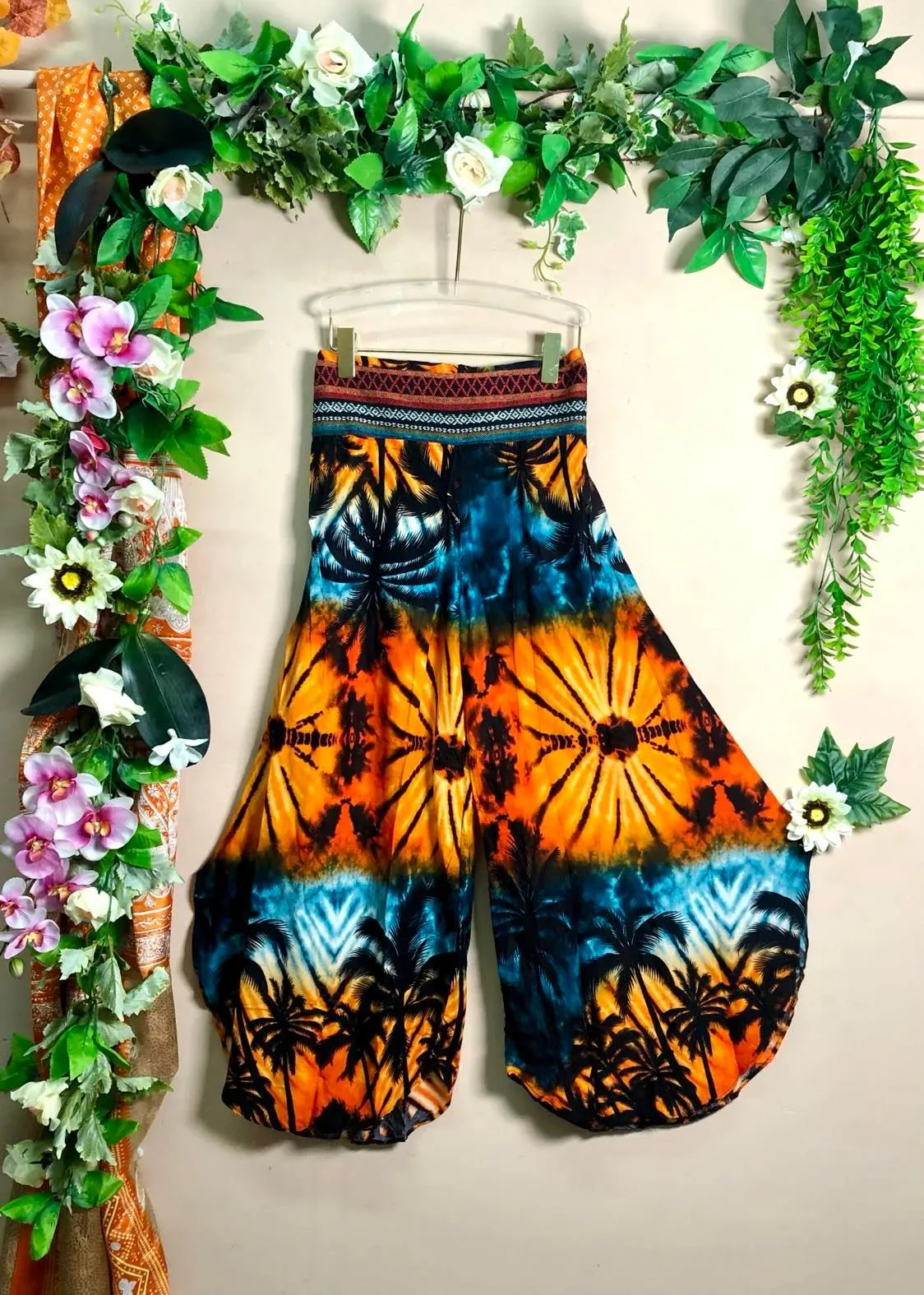Thai Tribal Palazzo Pants
