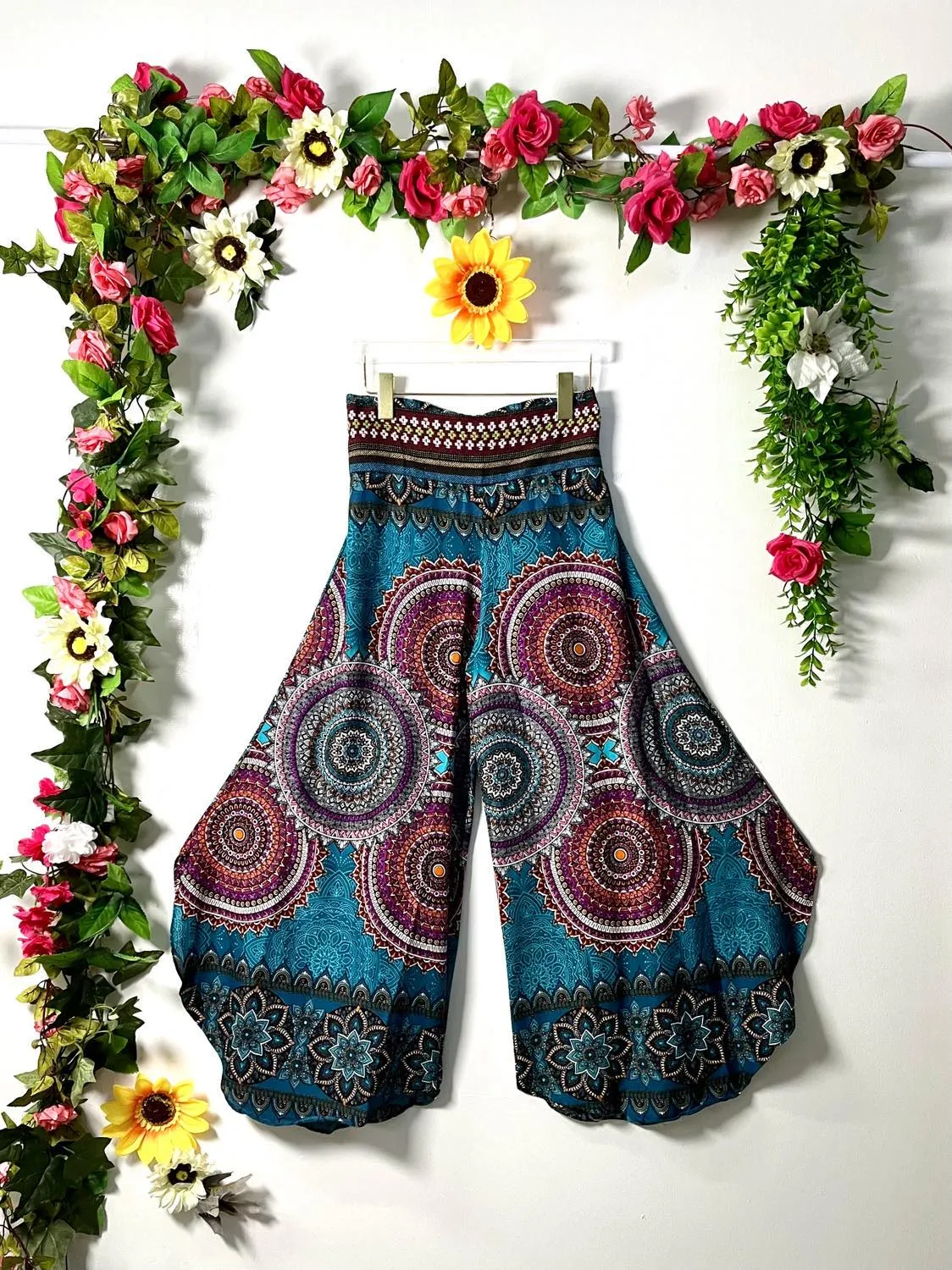 Thai Tribal Palazzo Pants