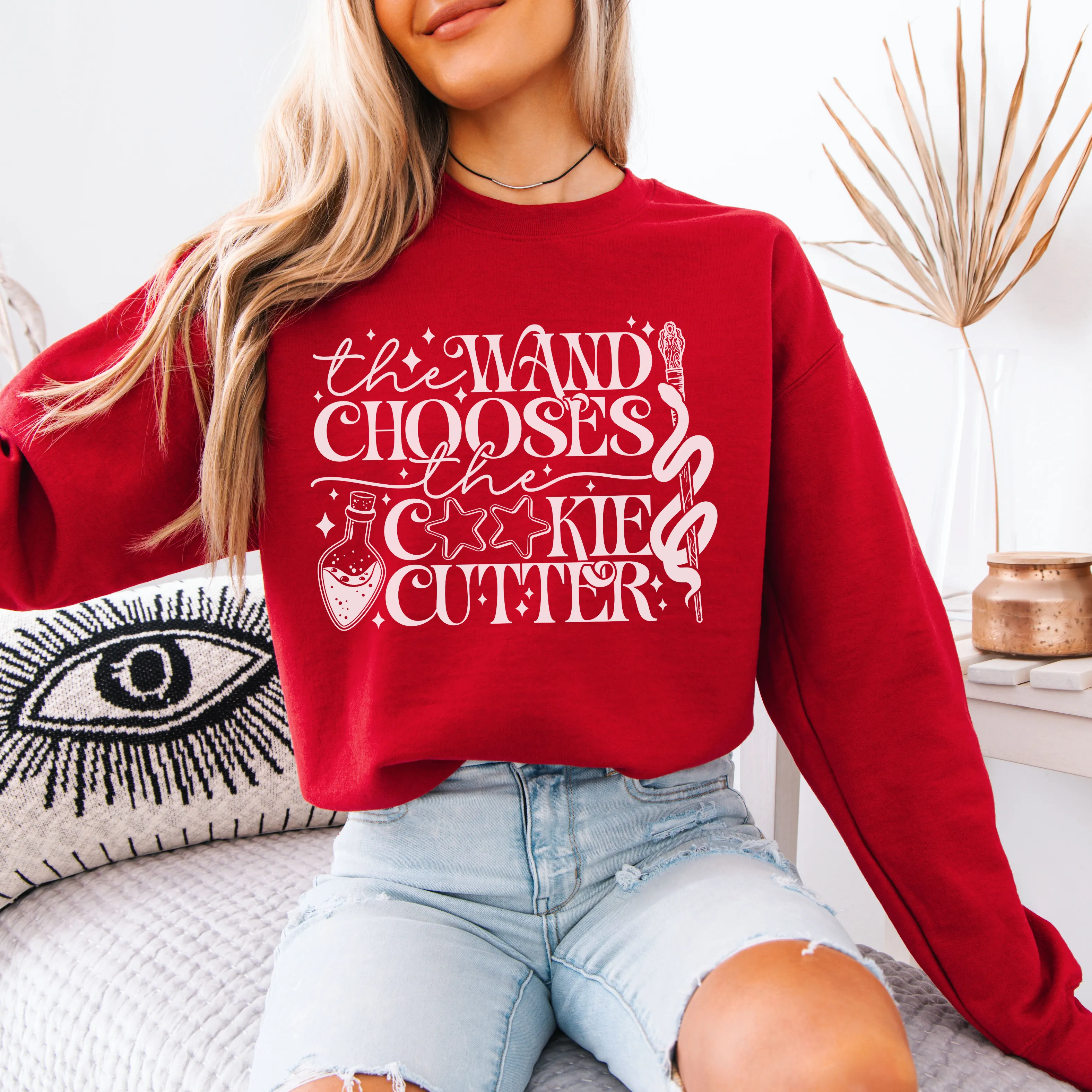 The Wand Chooses [White Design] - Sweatshirt