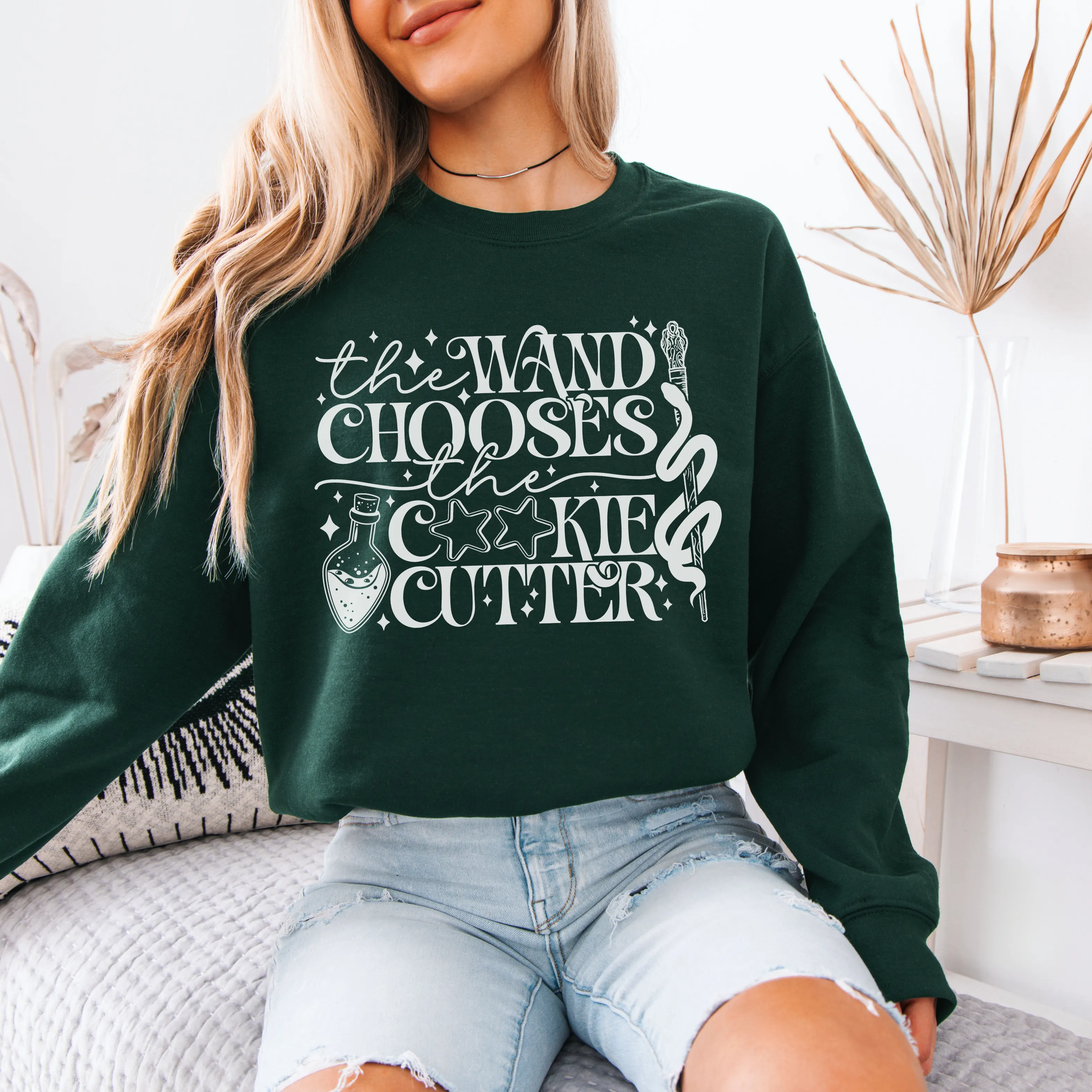 The Wand Chooses [White Design] - Sweatshirt
