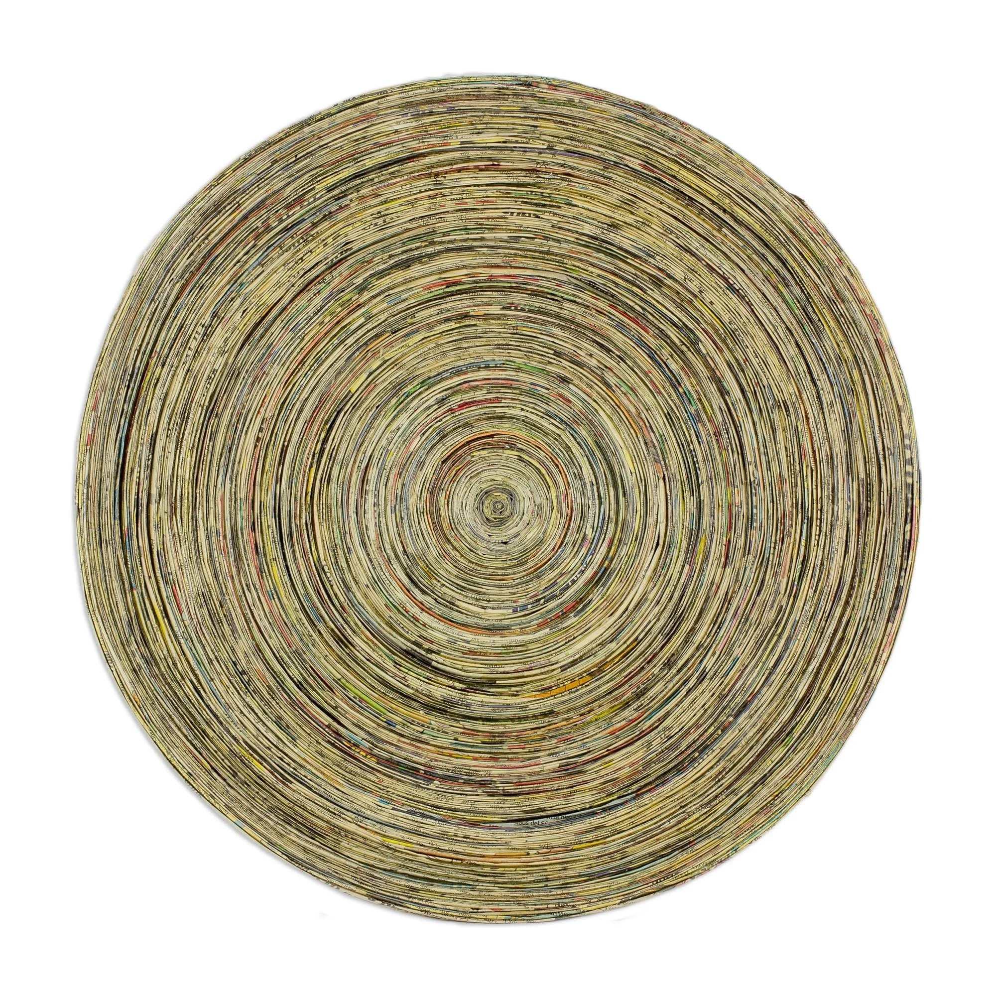 Unique Modern Paper Recycled Bowl Centerpiece - Endless Story | NOVICA
