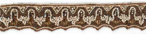 Wavy Design Handcrafted Indian Trim 1.50" - 1 Yard