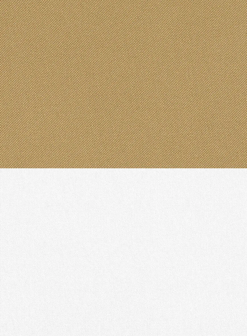 White Khaki Cotton Suit