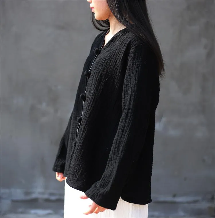 Zen V-Neck Linen Shirts  | Zen